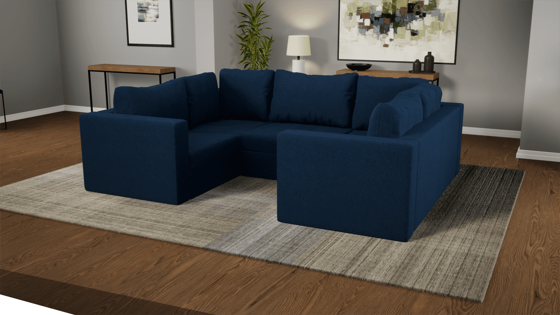 Small U Sectional - Elephant in a box