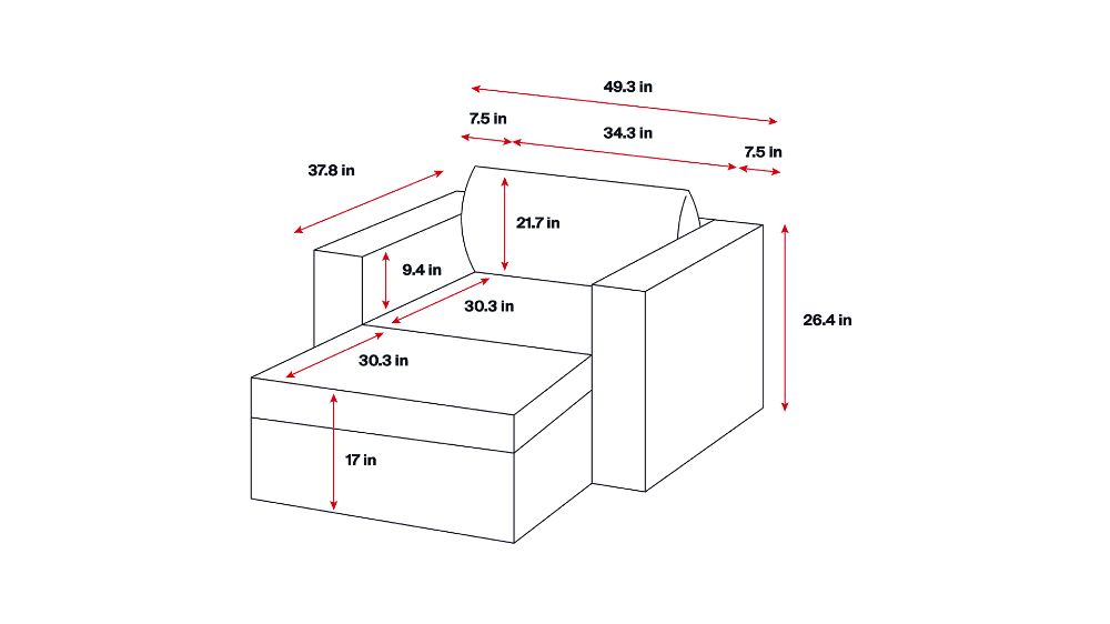 Personal Chaise-ish - Elephant in a box